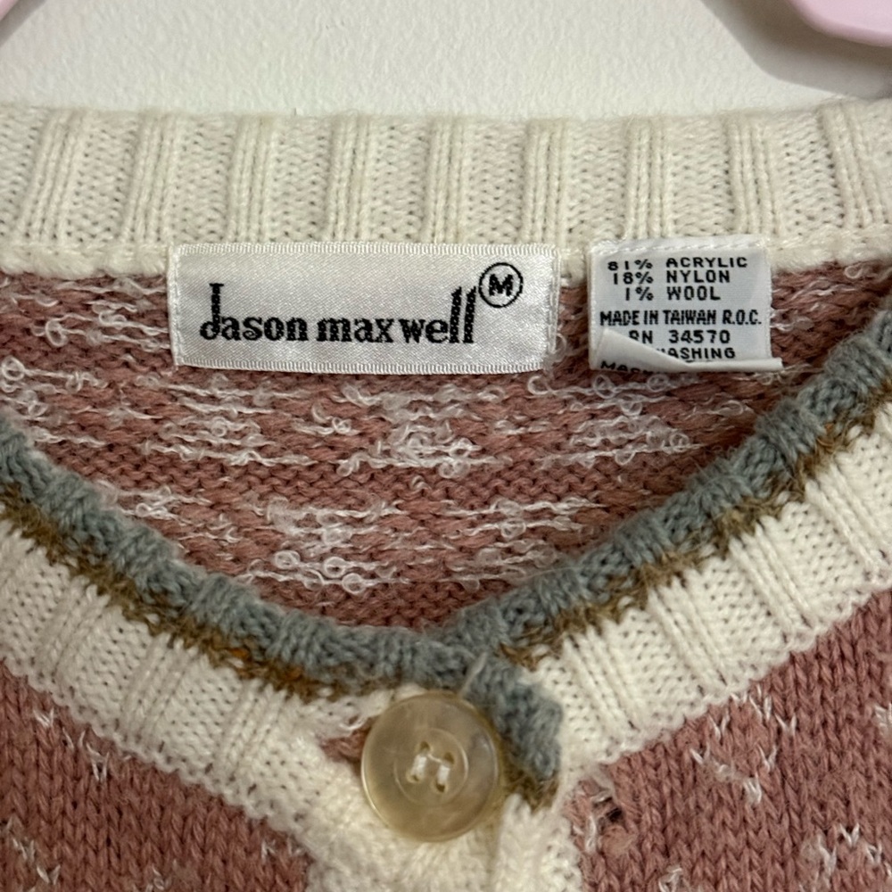 Jason Maxwell Multicolor Patterned Cardigan - Picture 2 of 6